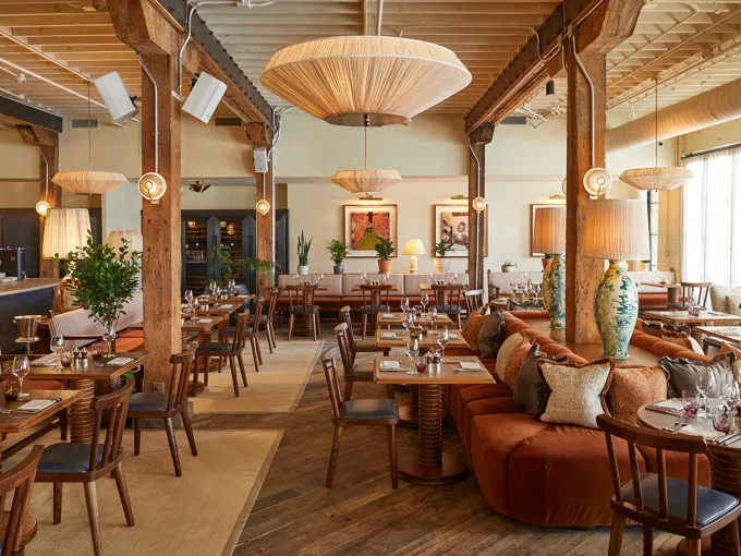 The dining room at Soho House Nashville